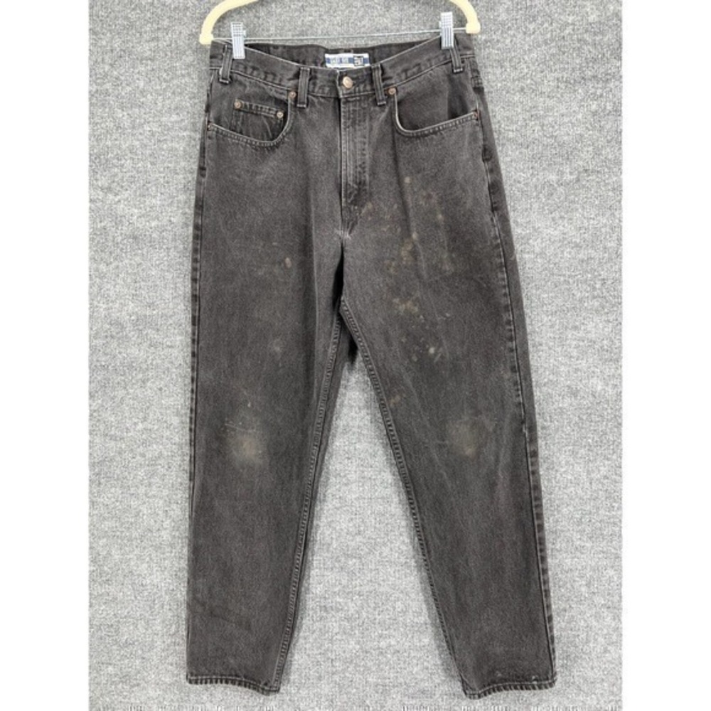 Vintage Gap Easy Fit Jeans Mens 34x32 Black Y2K 90s Baggy Grunge Skater Thrashed